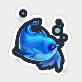 Blue merbird Sticker